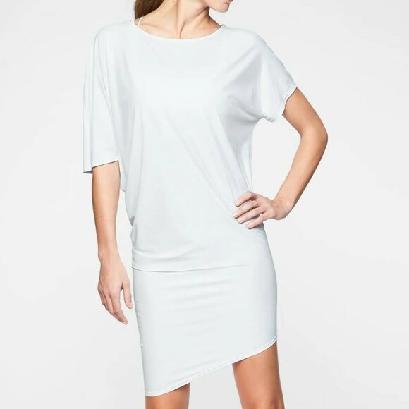 Athleta Sunlover Hilo UPF Dress Asymmetric Beach Stretchy Size L - Picture 1 of 13